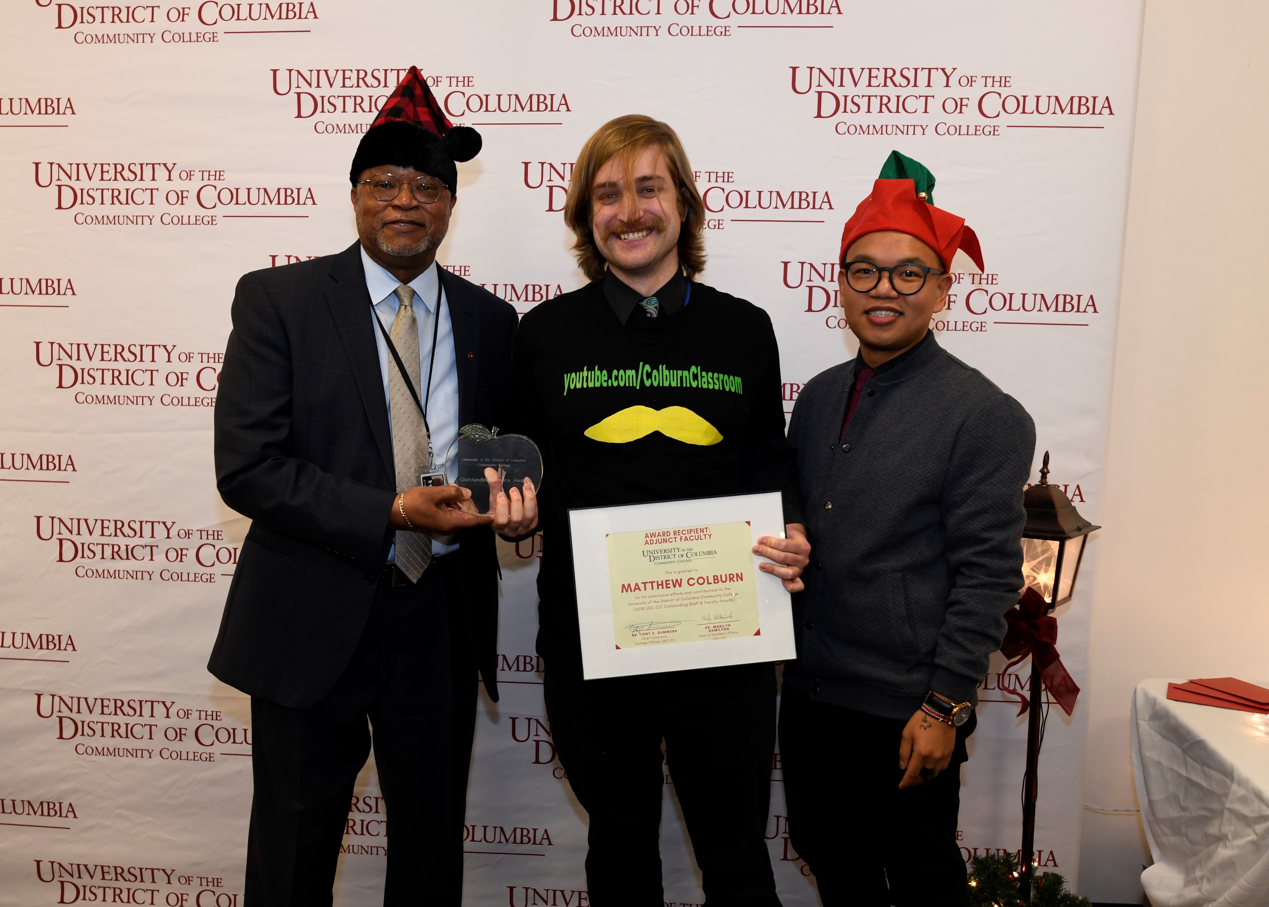 Award photo Adjunct of the Year UDC-CC